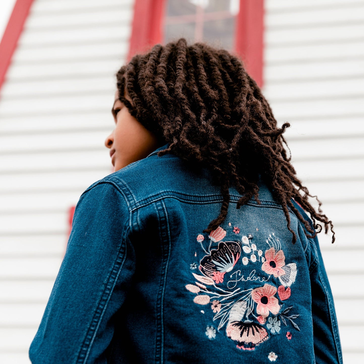 Denim Jacket With Embroidery