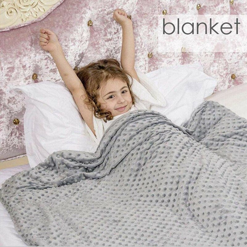 Premium Weighted Blanket Heavy Blankets Sensory Sleep Reduce Anxiety Cotton